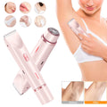2-in-1 Women’s Electric Hair Remover – Double Head Pubic Hair Trimmer & Body Shaver, Wet/Dry USB Razor for Bikini, Legs, Underarms